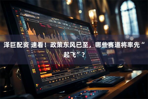 泽巨配资 速看！政策东风已至，哪些赛道将率先“起飞”？