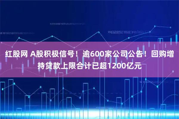 红股网 A股积极信号!逾600家公司公告!回购增持贷款上限合计已超1200亿元